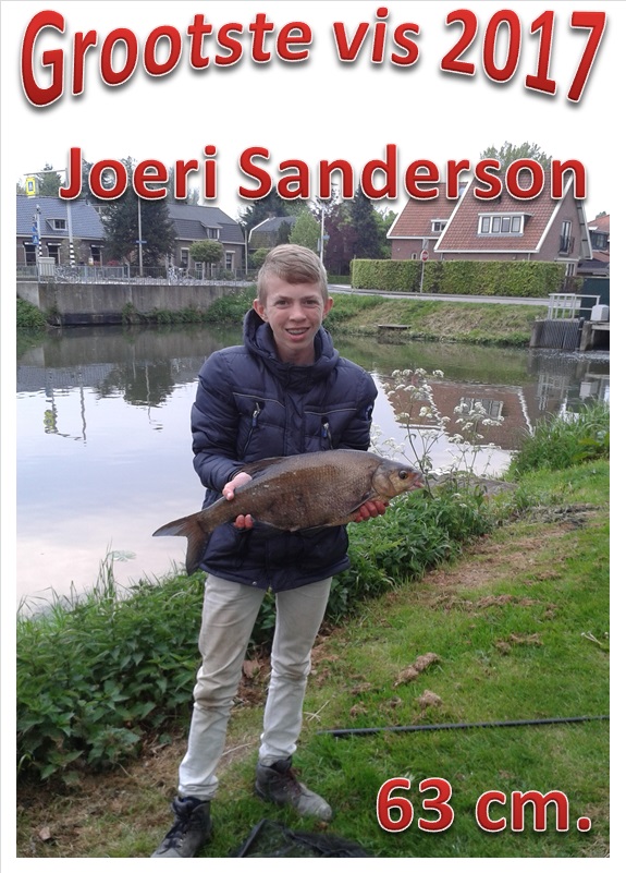 Grootste vis 2017 Joeri Sanderson