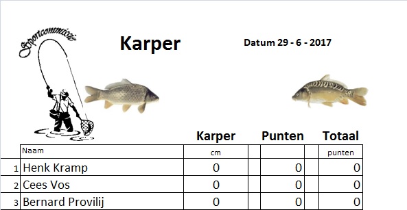 4e zomeravond karperen